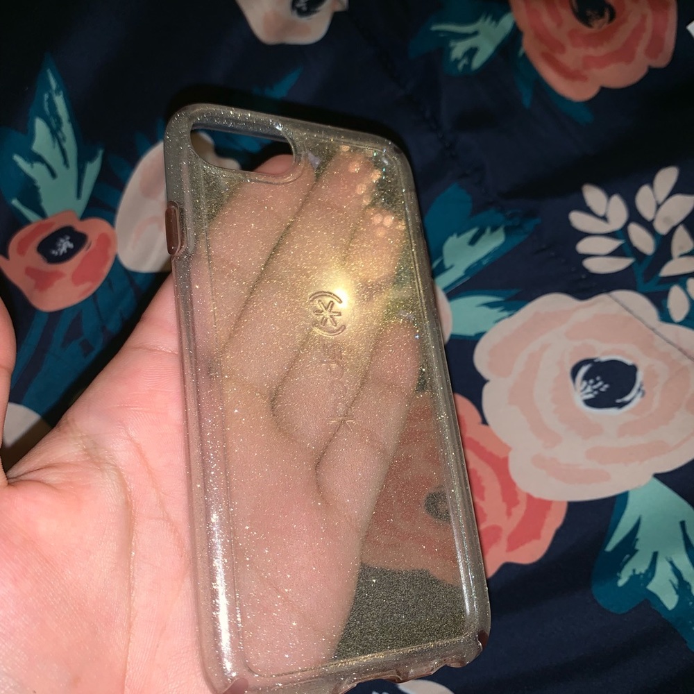 speck clear glitter case